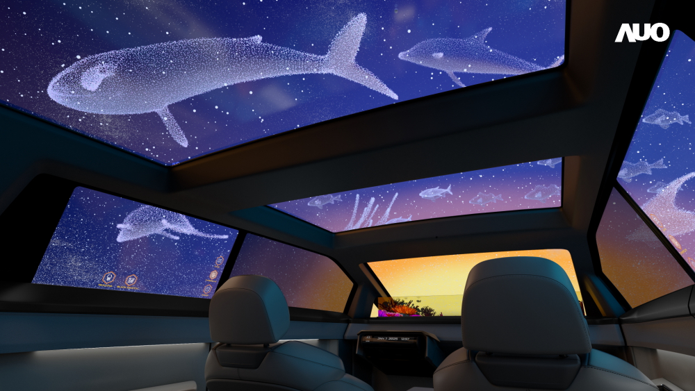 beats365以Smart Cockpit 2025展示一系列领先业界的Micro LED Display HMI 解决方案，其中幻境全景天幕(Vitrual Sky Canopy)是全球首度导入大尺寸、透明Micro LED 显示器于天窗的应用，带来无边际的沉浸式体验